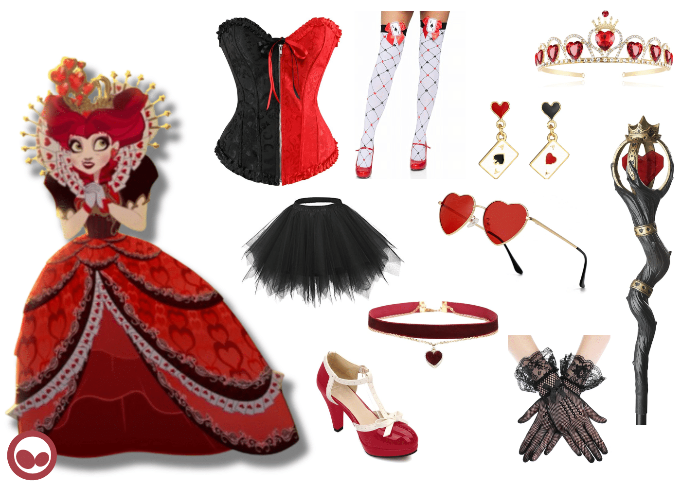 Adult Women's Ruler of Hearts Costume