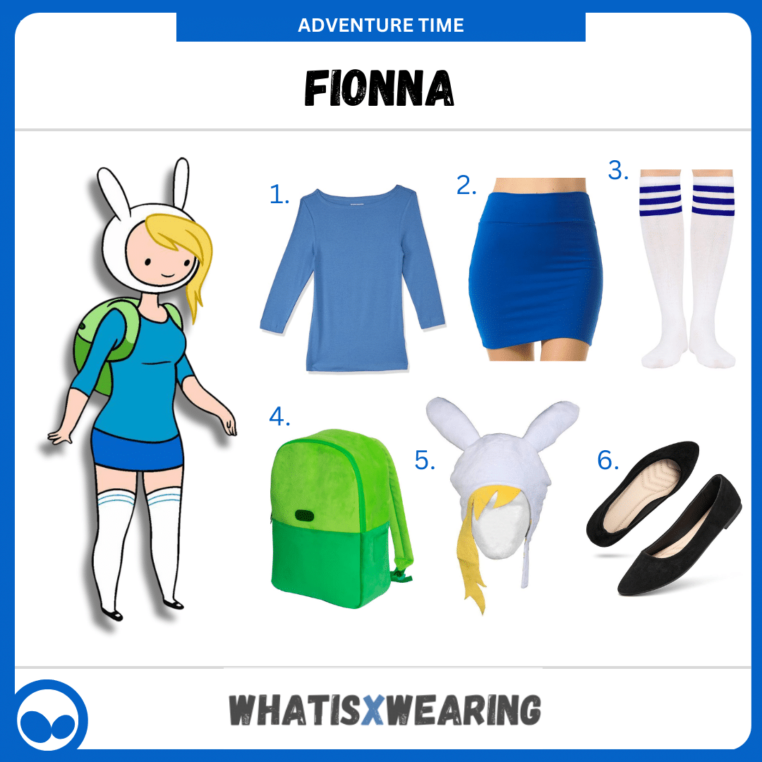 Adventure Time Inspiré Fionna Costume Hat / Backpack Combo - Foto 2