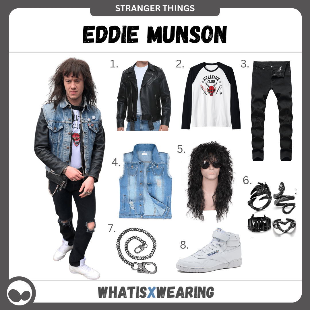 How to Dress Like Eddie Munson from Stranger Things