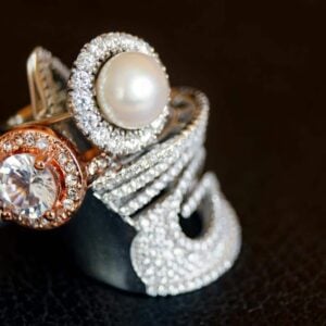 How to clean costume jewelry - image of 3 big rings