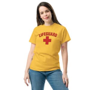 Lifeguard Costume Shirt | Beach Rescue Uniform Tee | Lifeguard Gift